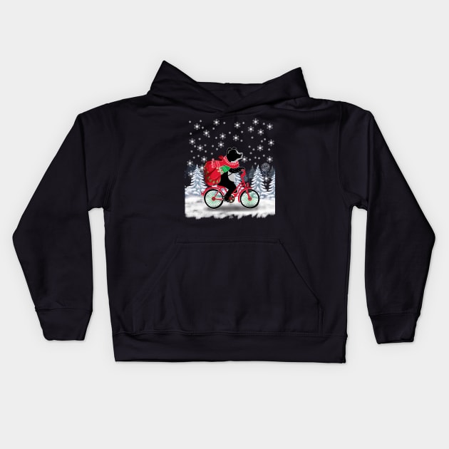 This Christmas for my pit bull Kids Hoodie by Him